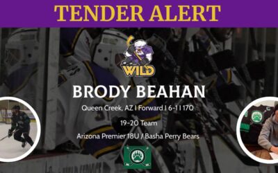 Wild Sign Brody Beahan to Tender Agreement for 20-21 Season